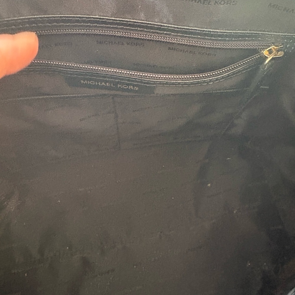 Michael Kors Black Satchel with Gold Accents - Picture 5 of 6
